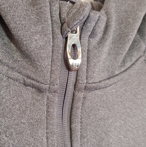 Spyder gray youth zip up hoodie with thumb holes size large - Picture 5 of 9